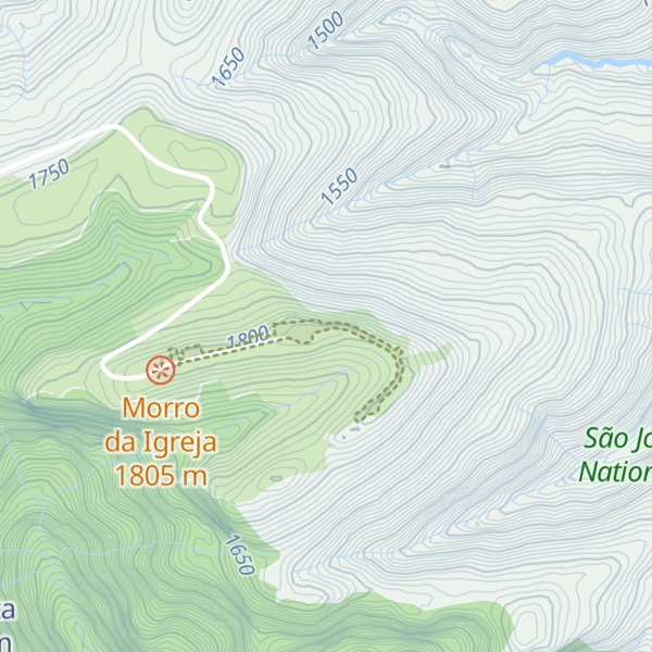 Map of Morro da Igreja