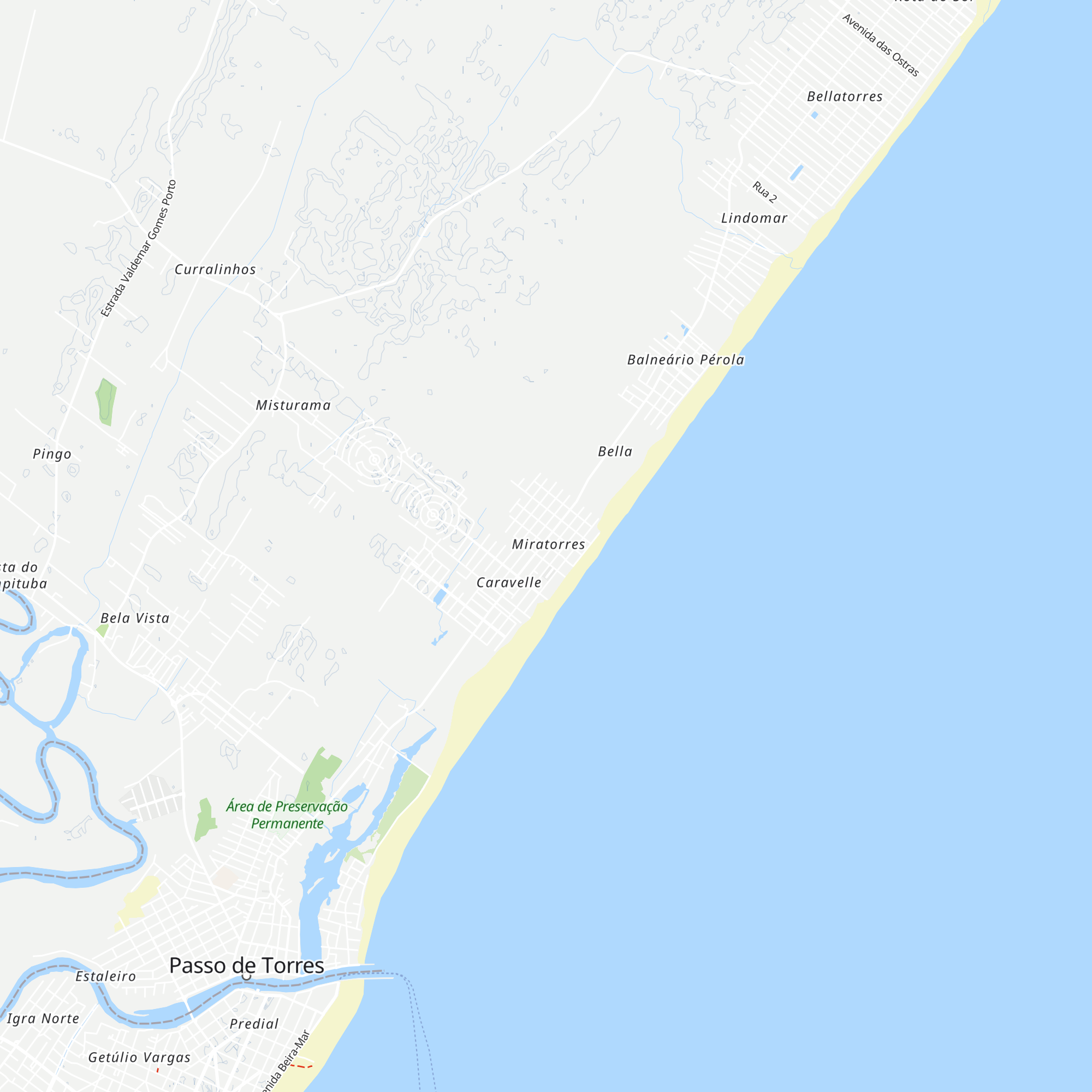 Cabanas Toca das Corujas map