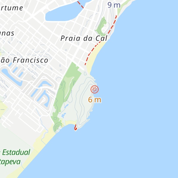 Map of Morro das Furnas