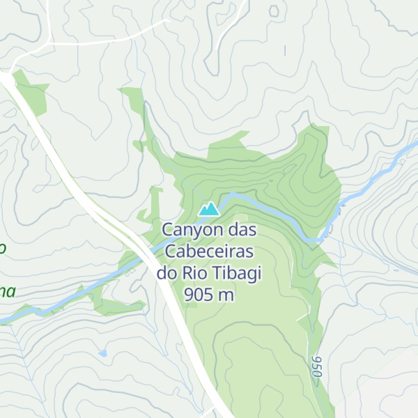 Map of Canyon das Cabeceiras do Rio Tibagi