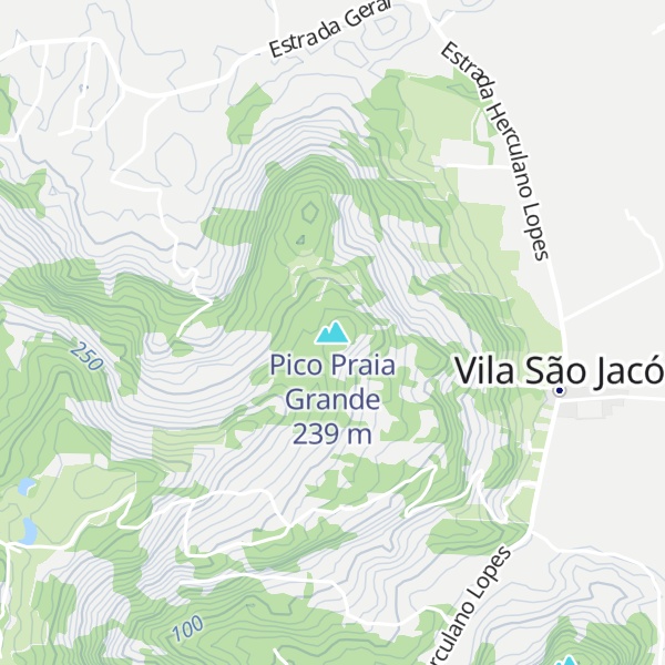 Map of Pico Praia Grande
