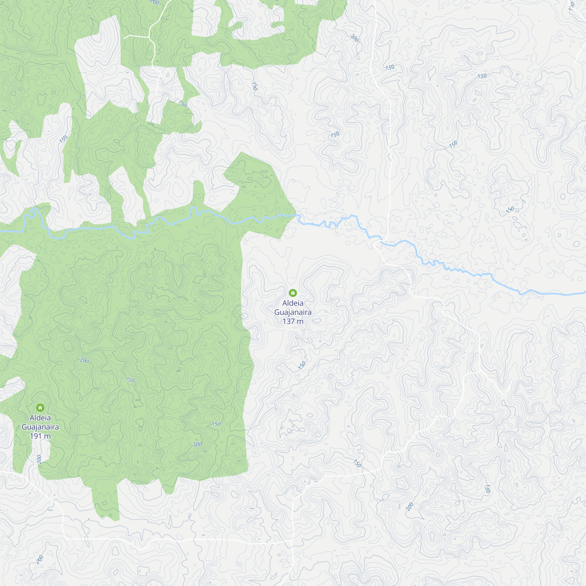 Aldeia Guajanaira map