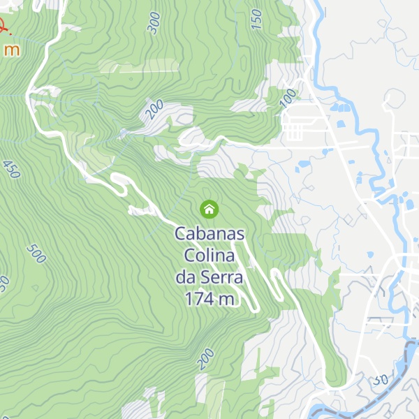 Map of Cabanas Colina da Serra