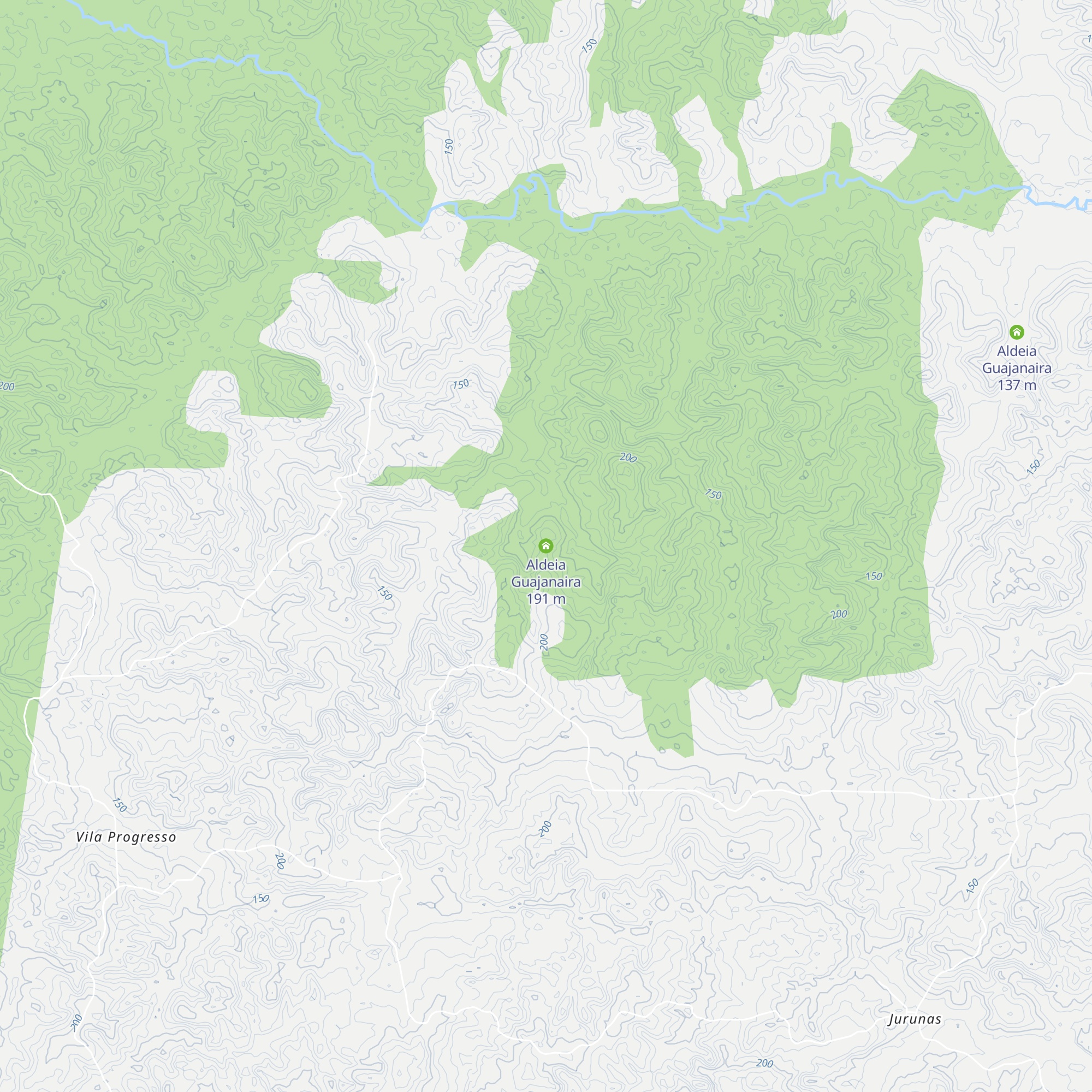 Aldeia Guajanaira map