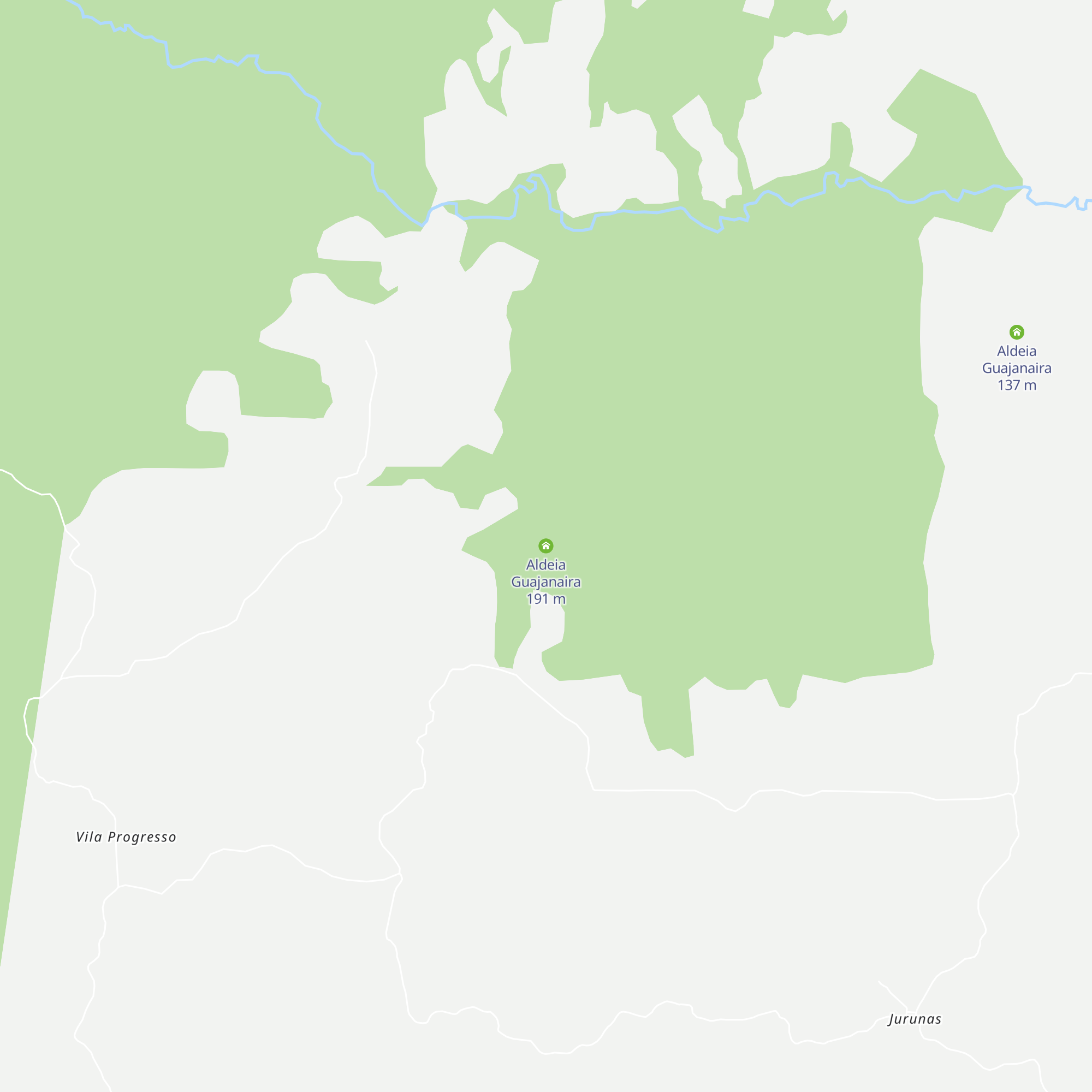 Aldeia Guajanaira map