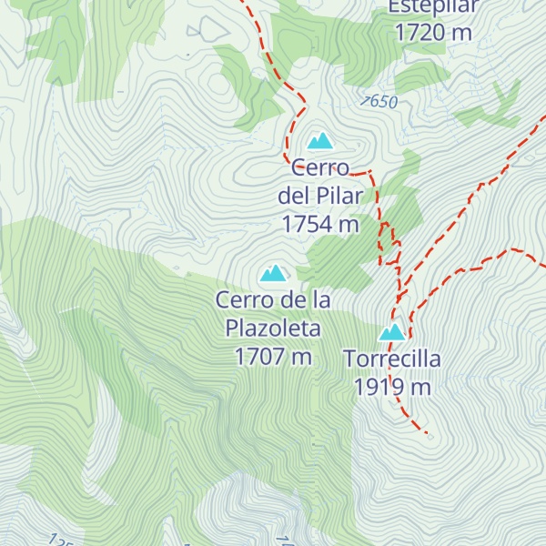 Map of Cerro de la Plazoleta