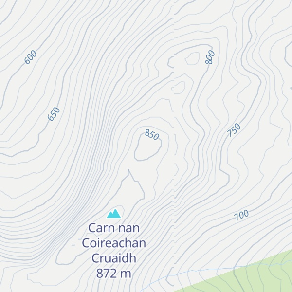 Map of Càrn nan Coireachan Cuaidh