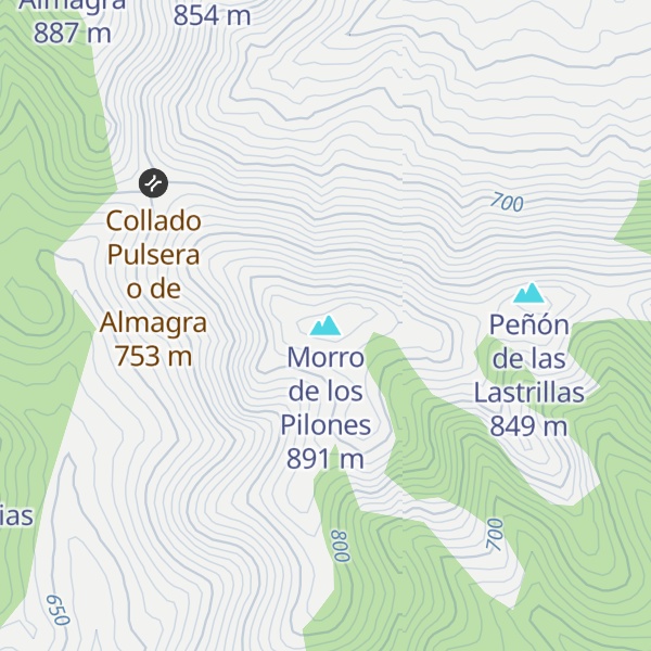 Map of Morro de los Pilones
