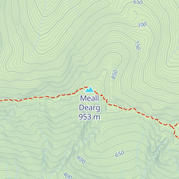 Map of Meall Dearg