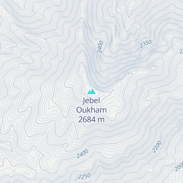 Map of Jebel Oukham