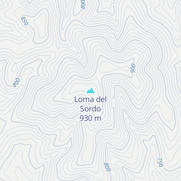 Map of Loma del Sordo