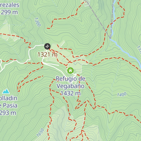 Map of Refugio de Vegabaño