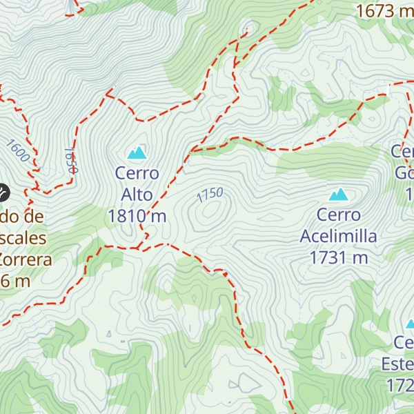 Map of Cerro Bernardo
