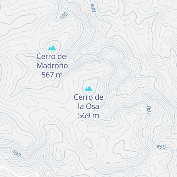 Map of Cerro de la Osa