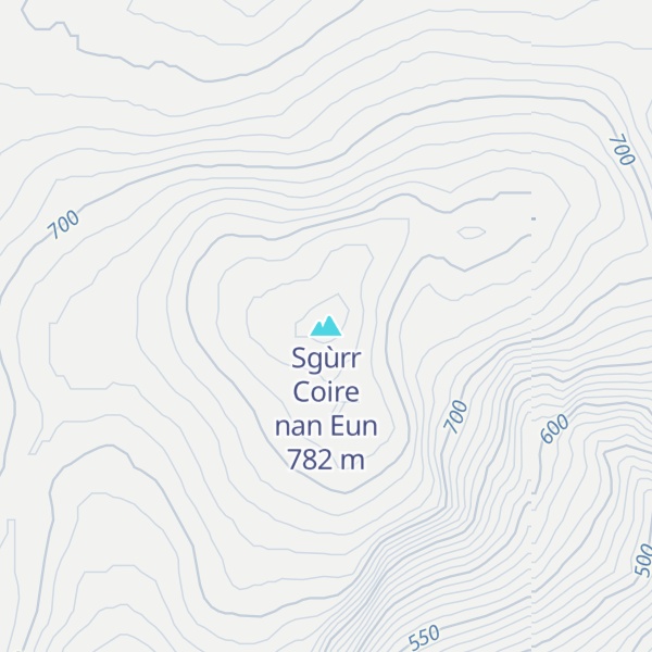 Map of Sgùrr Coire nan Eun
