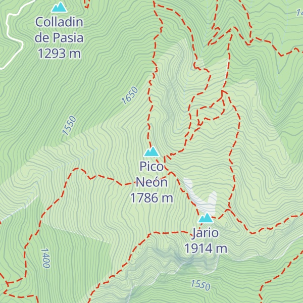 Map of Pico Neón