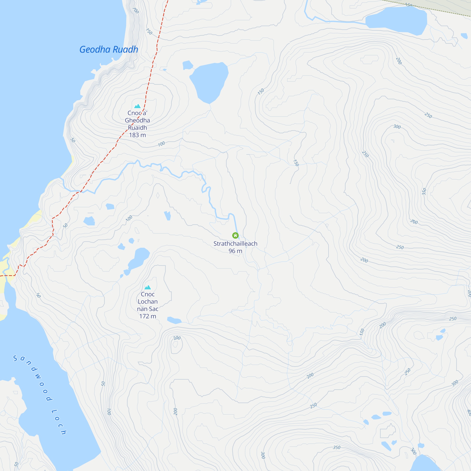 Strathchailleach map