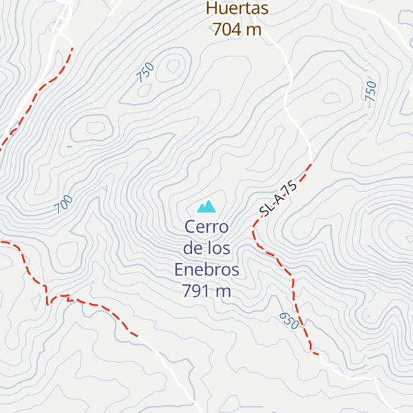 Map of Cerro de los Enebros