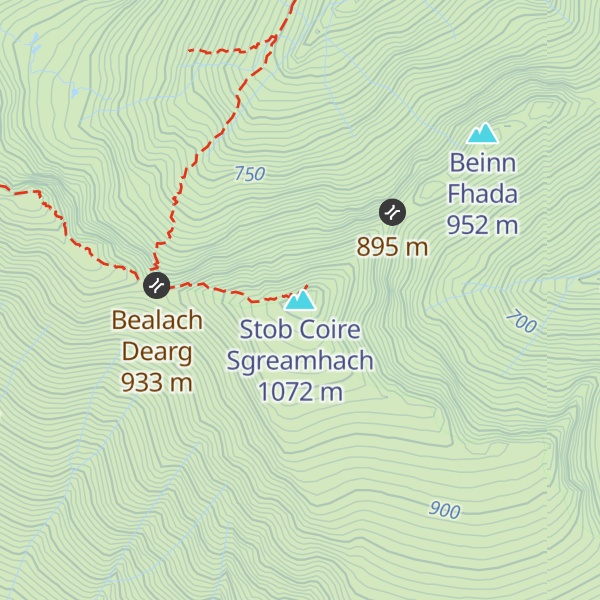 Map of Stob Coire Sgreamhach