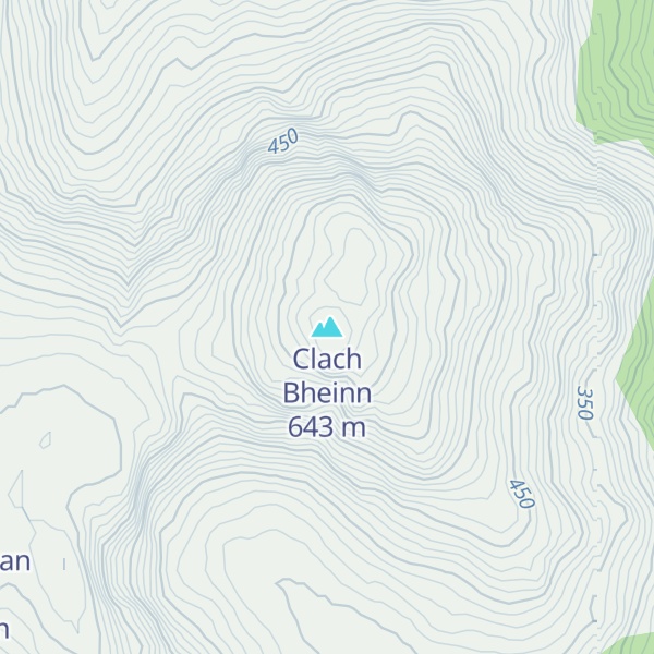 Map of Clach Bheinn