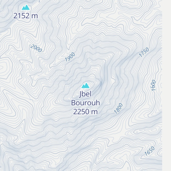 Map of Jbel Bourouh