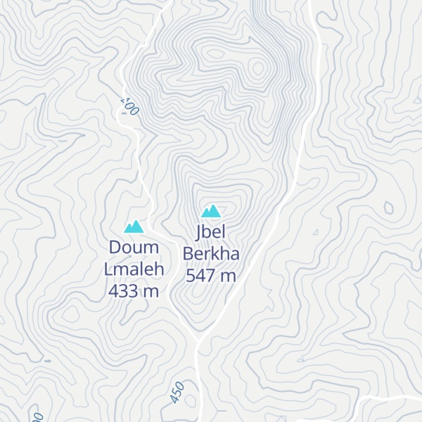 Map of Jbel Berkha