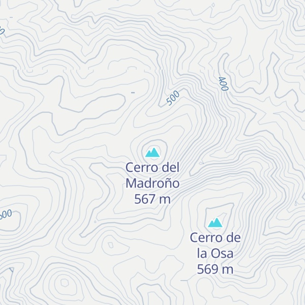 Map of Cerro del Madroño
