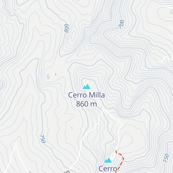 Map of Cerro Milla
