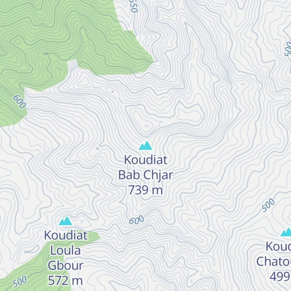 Map of Koudiat Bab Chjar