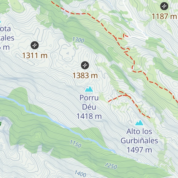 Map of Porru Déu