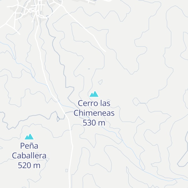 Map of Cerro las Chimeneas