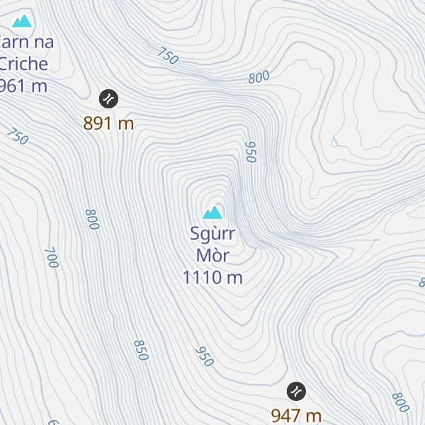 Map of Sgùrr Mòr