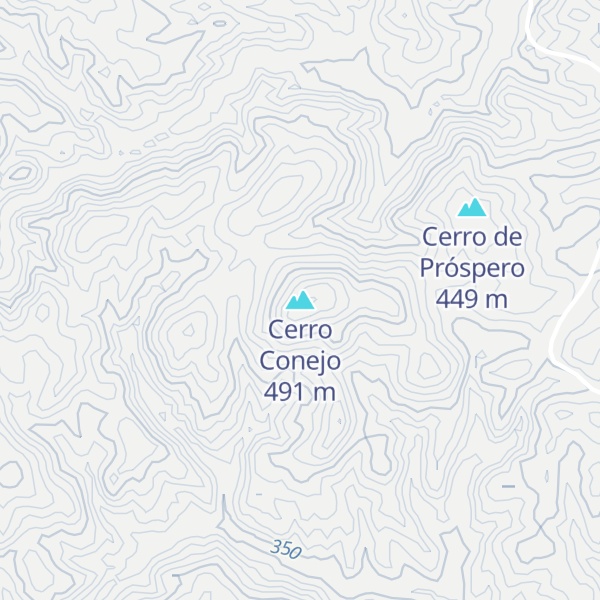 Map of Cerro Conejo