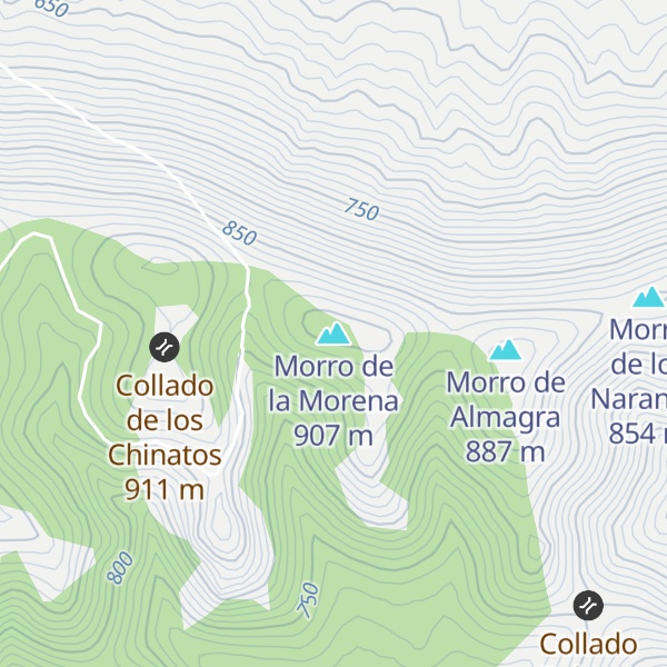 Map of Morro de la Morena