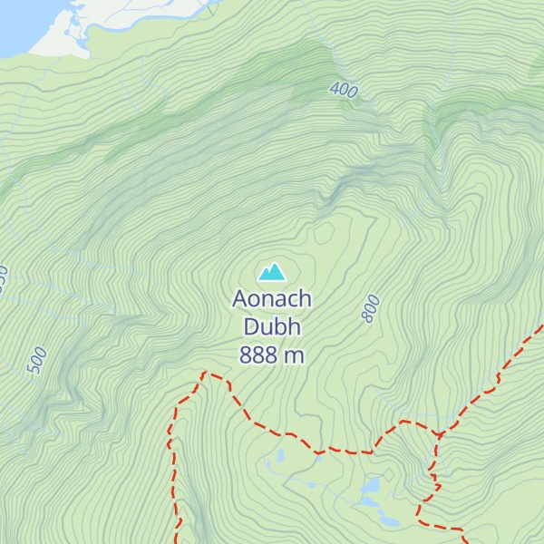 Map of Aonach Dubh