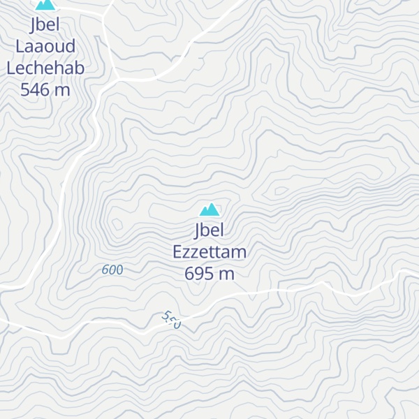 Map of Jbel Ezzettam