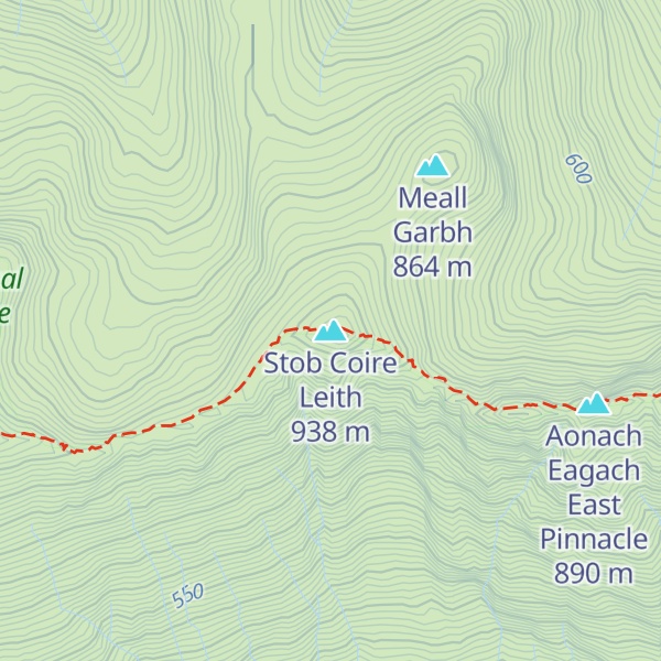 Map of Stob Coire Leith
