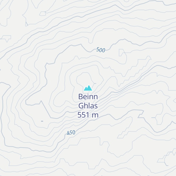 Map of Beinn Ghlas