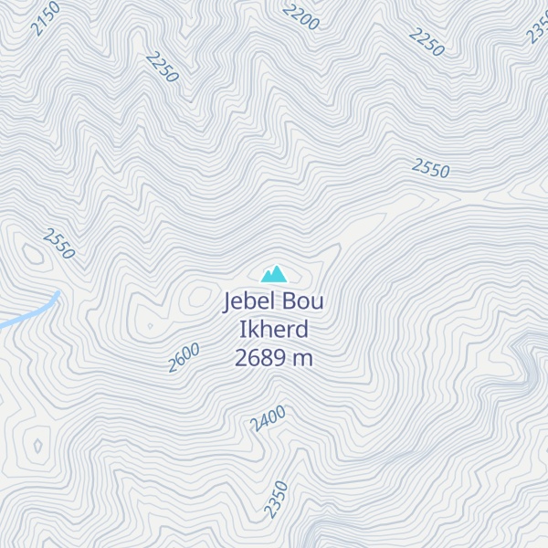 Map of Jebel Bou Ikherd