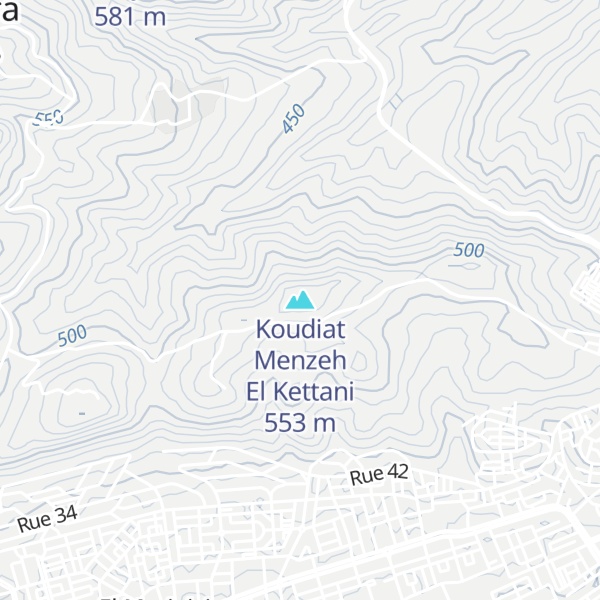 Map of Koudiat Menzeh El Kettani