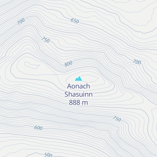 Map of Aonach Shasuinn