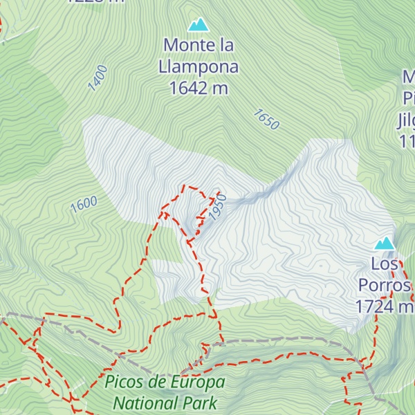 Map of Canto Cabronero