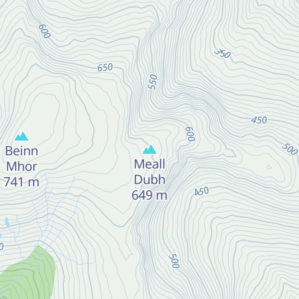 Map of Meall Dubh