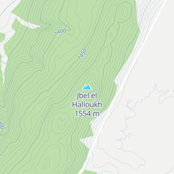 Map of Jbel el Halloukh