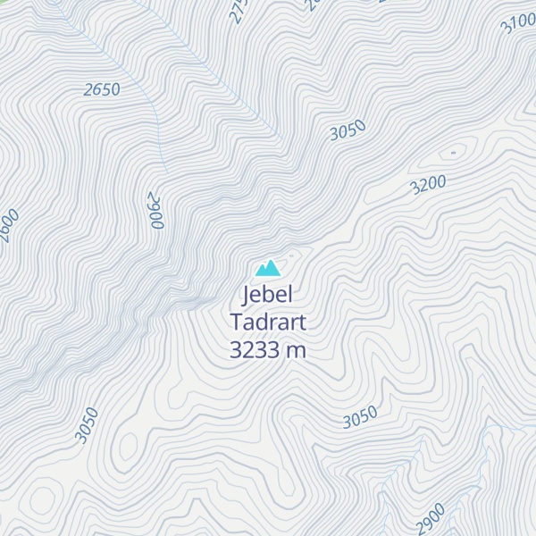 Map of Jebel Tadrart