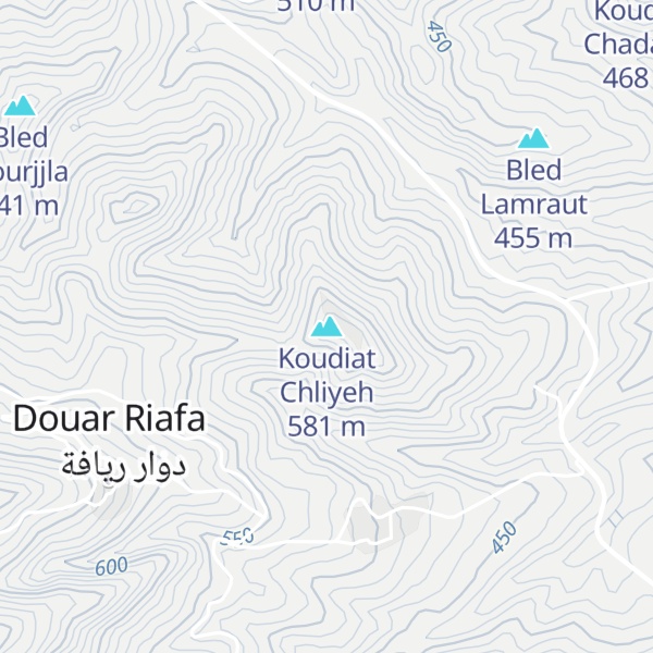 Map of Koudiat Chliyeh