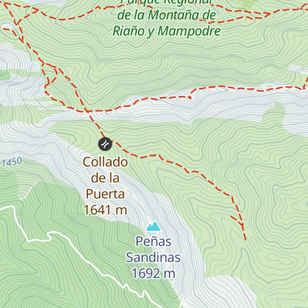 Map of Refugio Campo la Puerta