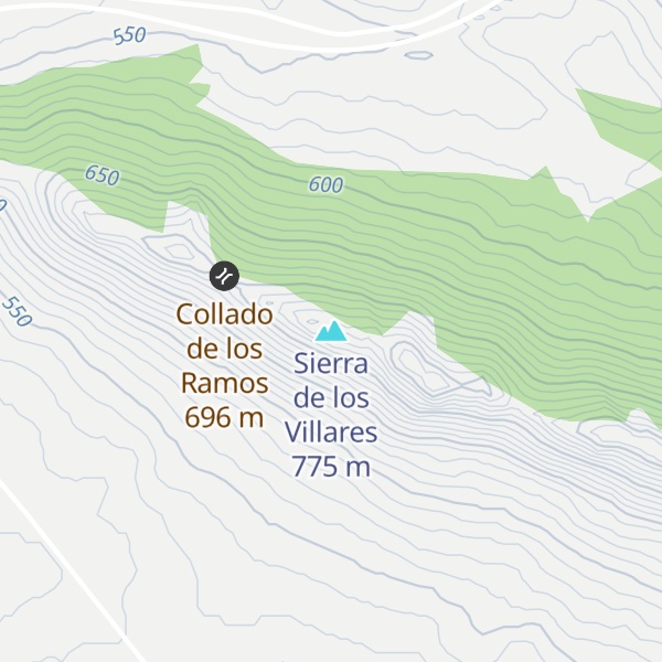 Map of Sierra de los Villares
