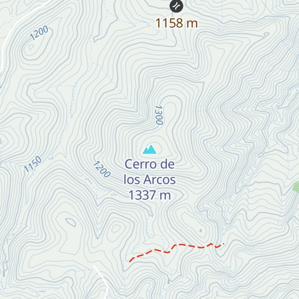 Map of Cerro de los Arcos