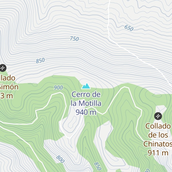 Map of Cerro de la Motilla